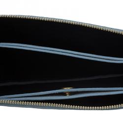 Celine Grey Suede Solo Trio Cosmetic Pouch