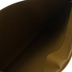 Pre Owned Celine Red/Brown Leather Large Coeur Clutch