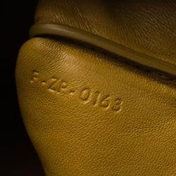 Pre Owned Celine Red/Brown Leather Large Coeur Clutch