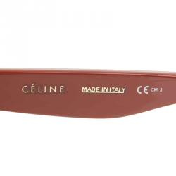 Pre Owned Celine Red CL41411 Square Sunglasses