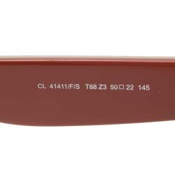Pre Owned Celine Red CL41411 Square Sunglasses