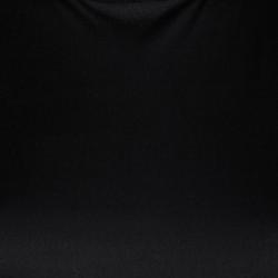Pre Owned Celine Black Slit Back Detail Long Sleeve Dress L