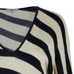 Celine Monochrome Knit Stripe Top L