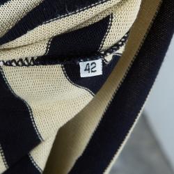 Celine Monochrome Knit Stripe Top L