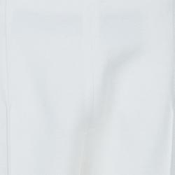 Celine Off-White Wool Trousers L