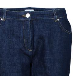 Celine Embroidered Floral Flare Jeans L