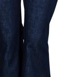 Celine Embroidered Floral Flare Jeans L