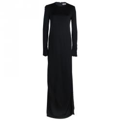 Celine Black Long Sleeve Maxi Dress M