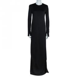 Celine Black Long Sleeve Maxi Dress M