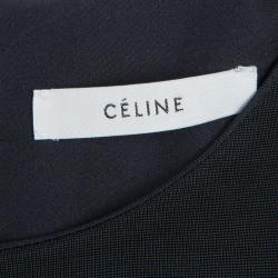 Celine Black Long Sleeve Maxi Dress M