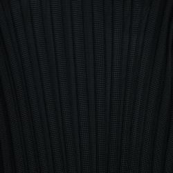 Pre Owned Celine Black Ribbed Midi Dress L
