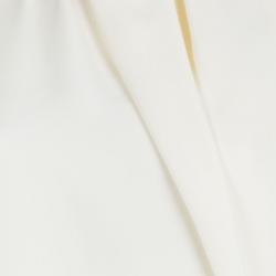 Celine Cream Silk Drape Detail Sleeveless Top M