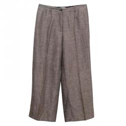 مملوكة مسبقًا Celine Brown Tweed Wide Leg Pants M