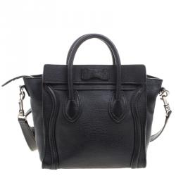 Pre Owned حقيبة يد سيلين لاغدغ نانو جلد سوداء