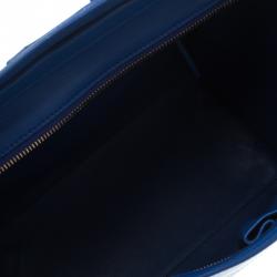 Pre Owned حقيبة سيلين ميني لاغيدج جلد أزرق