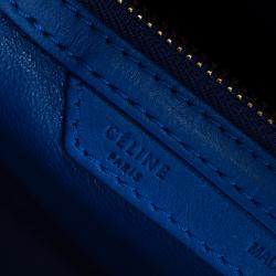 Pre Owned حقيبة سيلين ميني لاغيدج جلد أزرق