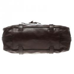 مملوكة مسبقًا Céline Brown Leather Tassel Satchel