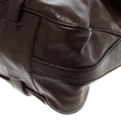 مملوكة مسبقًا Céline Brown Leather Tassel Satchel