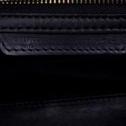 Pre Owned حقيبة يد سيلين لاغدغ ميني جلد بيضاء/ سوداء