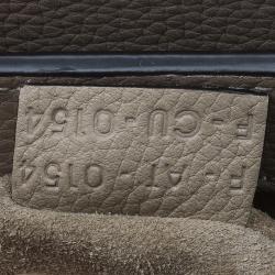 Pre Owned Celine Beige Leather Micro Luggage Tote