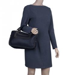 Pre Owned Celine Black Leather Studded Boogie Tote