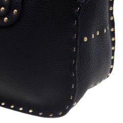 Pre Owned Celine Black Leather Studded Boogie Tote