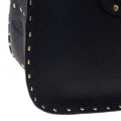 Pre Owned Celine Black Leather Studded Boogie Tote