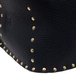 Pre Owned Celine Black Leather Studded Boogie Tote