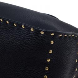 Pre Owned Celine Black Leather Studded Boogie Tote