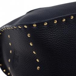 Pre Owned Celine Black Leather Studded Boogie Tote