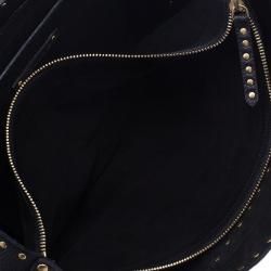 Pre Owned Celine Black Leather Studded Boogie Tote