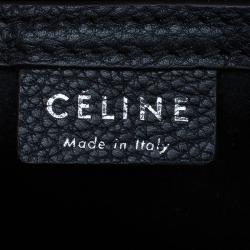 Pre Owned Celine Black Leather Nano Luggage Tote