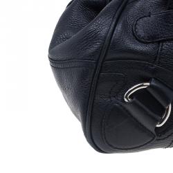 Pre Owned Celine Black Leather Framed Satchel