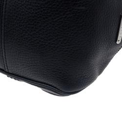 Pre Owned Celine Black Leather Framed Satchel