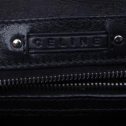 Pre Owned Celine Black Leather Framed Satchel