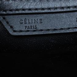 Pre Owned Celine Tri-Color Leather Mini Luggage Tote