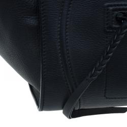 Pre Owned Celine Black Leather Medium Phantom Luggage Tote