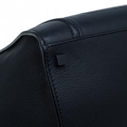 Pre Owned Celine Black Leather Medium Phantom Luggage Tote