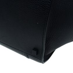 Pre Owned Celine Black Leather Medium Phantom Luggage Tote
