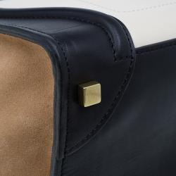 Celine Tri-Color Leather Mini Luggage Tote