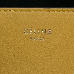 Pre Owned Celine Tan Calfskin Leather Blade Flap Bag