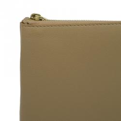 Pre Owned Celine Bi Color Leather Solo Clutch