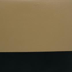 Pre Owned Celine Bi Color Leather Solo Clutch