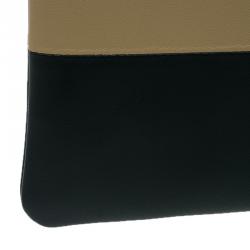 Pre Owned Celine Bi Color Leather Solo Clutch