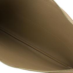 Pre Owned Celine Bi Color Leather Solo Clutch