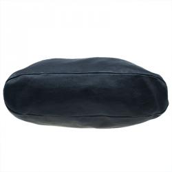 Pre Owned Celine White And Black Leather Oversized Folded Tote