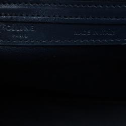 Pre Owned Celine Tri color Leather Micro Luggage Tote