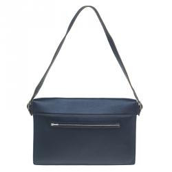 Pre Owned Celine Tricolor Leather and Suede Diamond Clutch Bag