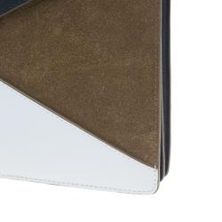 Pre Owned Celine Tricolor Leather and Suede Diamond Clutch Bag