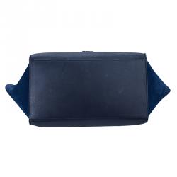 Pre Owned Celine Tricolor Leather and Suede large Trapeze Tote